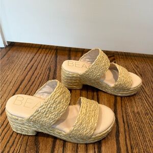 Beach Woven Platform Sandals